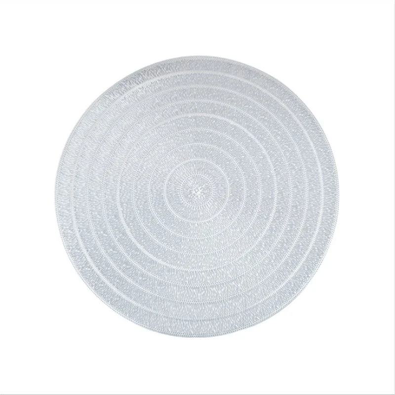INS Nordic PVC Placemat Round Dining Table Mats Hotal Restaurant Steak Pad Kitchen Decor No Slip Insulation Pads Tea Cup Coaster