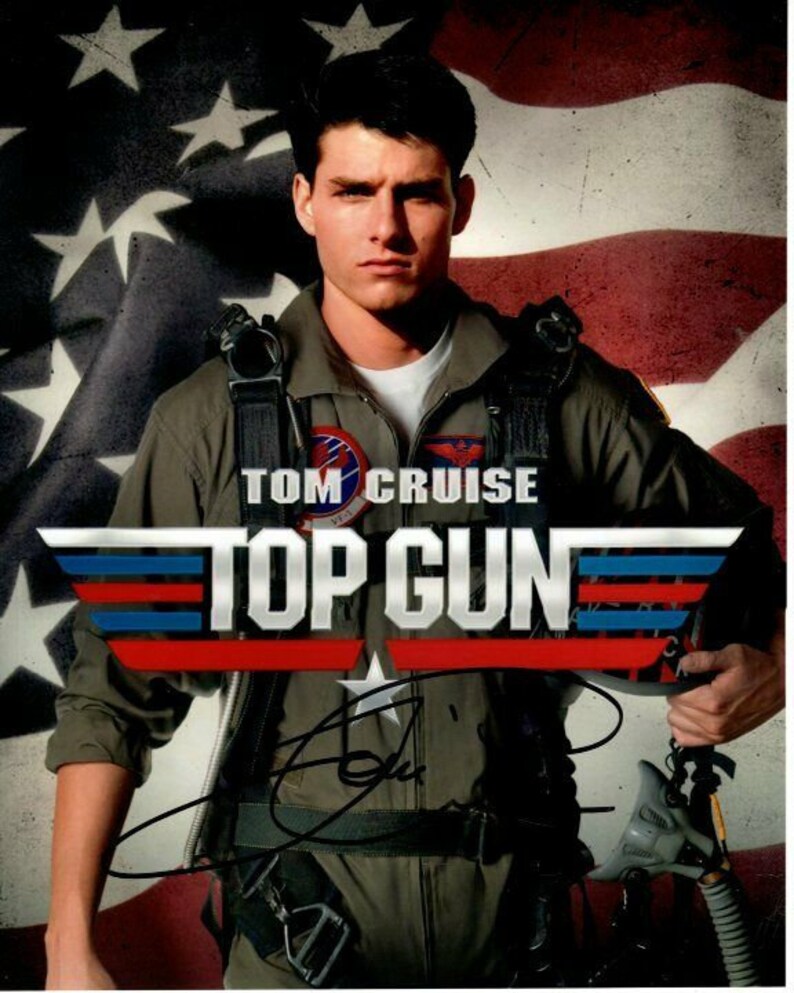 Tom cruise autographed signed top gun pete maverick mitchell Photo Poster painting