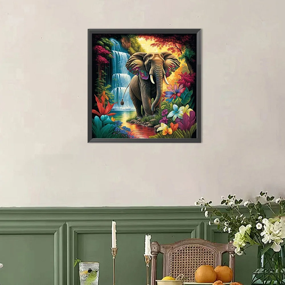 Diamond Painting - Full Round Drill - Elephant(Canvas|50*50cm)