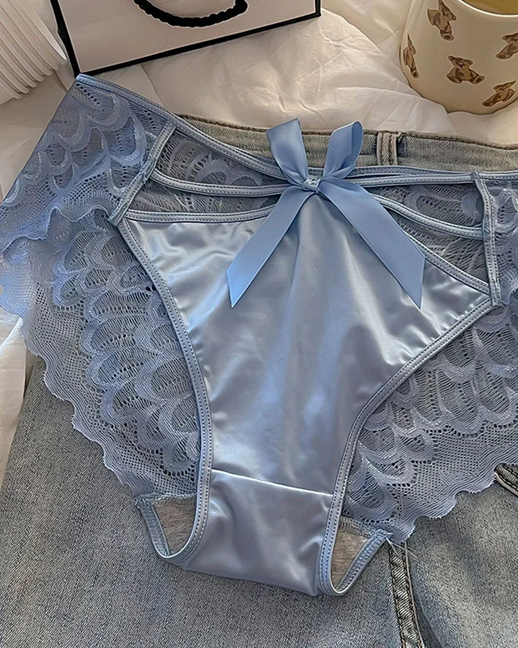 Bow-Crossed Cotton Underpants