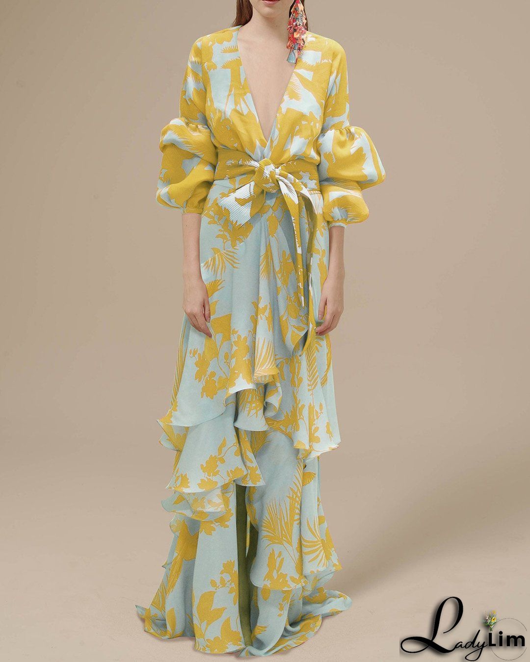 Multicolor Casual Print Fold Turndown Collar Shirt Dress Dresses