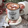 (US Local)6pcs Set Xmas Theme DIY Diamond Painting Coasters Kit with Holder Kit