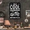 Cool Grandpa Riding Motorcycle - Metal Tin Signs(8*12Inch/12*16Inch) - Garage&Transport