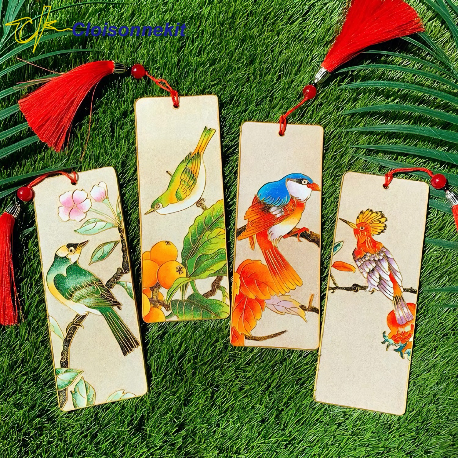 Birds Bookmarks - Cloisonne Painting Art Kits - Cloisonnekit