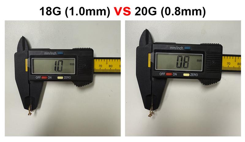 20G(0.8mm)/18G(1.0mm) 8mm Horseshoe Nose Hoop Internally Threaded Gems Nose Ring with Free Ball Holder