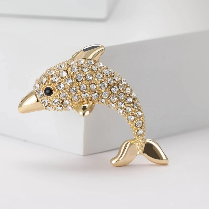 Lady Pin Dolphin Alloy Women’s Brooches