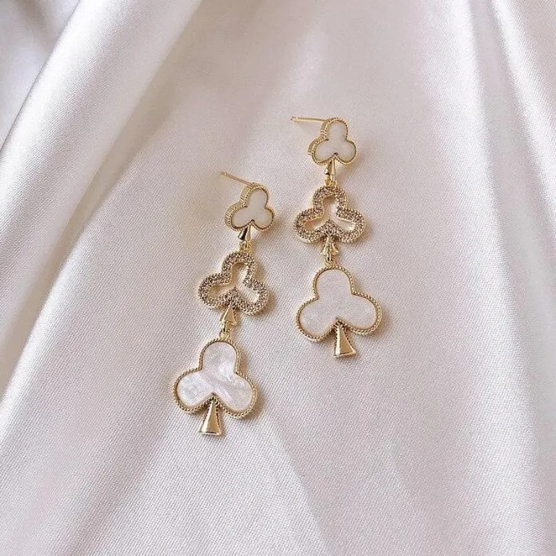 Crystal Club Suit Earrings
