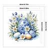 Blue And White Porcelain-Egg Flower-11CT Stamped Cross Stitch 40*40cm/15.75*15.75in