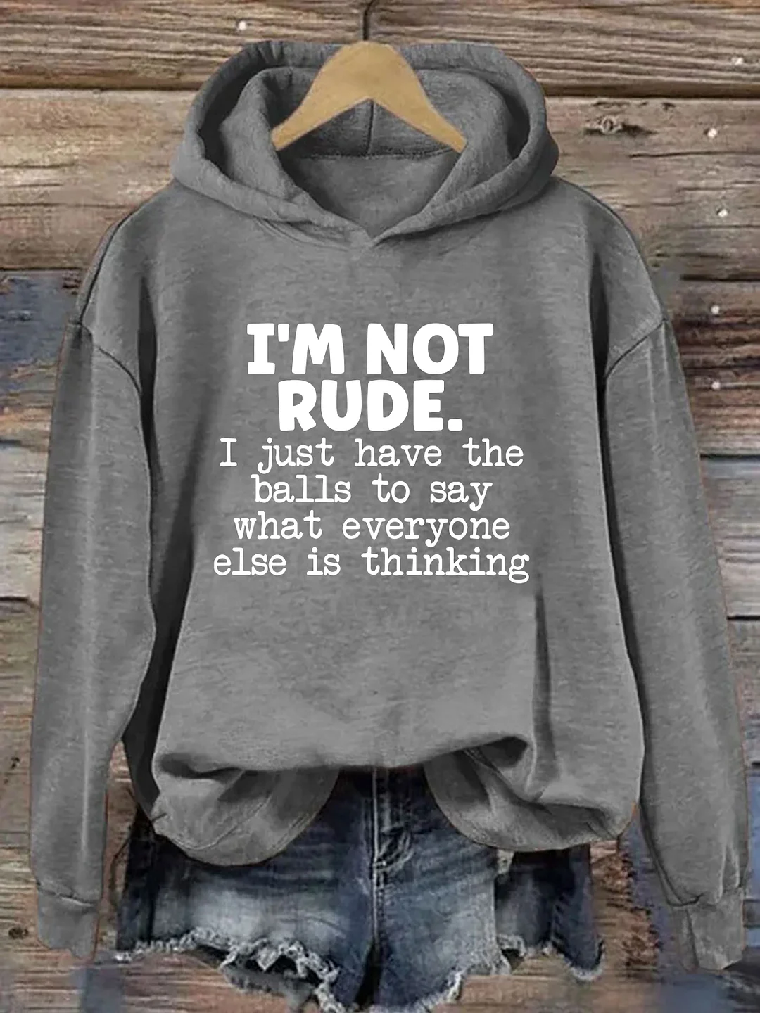 I'm Not Rude Hoodie