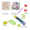 5D DIY Partial Special Shaped Drill Diamond Painting With Frame Kit Owl Decor 19.2x19.2cm