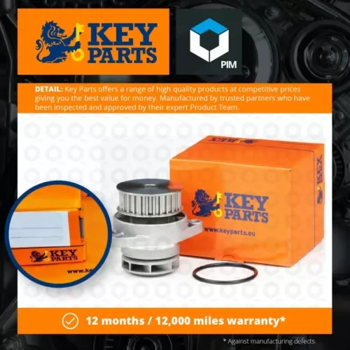 Water Pump fits VW POLO 1.6 98 to 01 Coolant KeyParts 036121005F 036121005FX New Parts