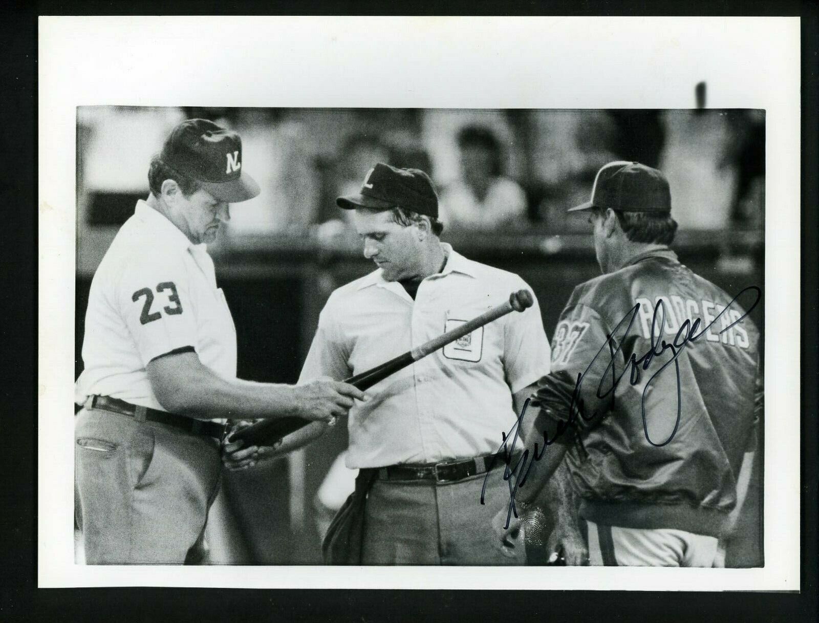 Buck Rodgers Signed Autographed 7 1/2 X 10 Original Photo Poster painting Montreal Expos