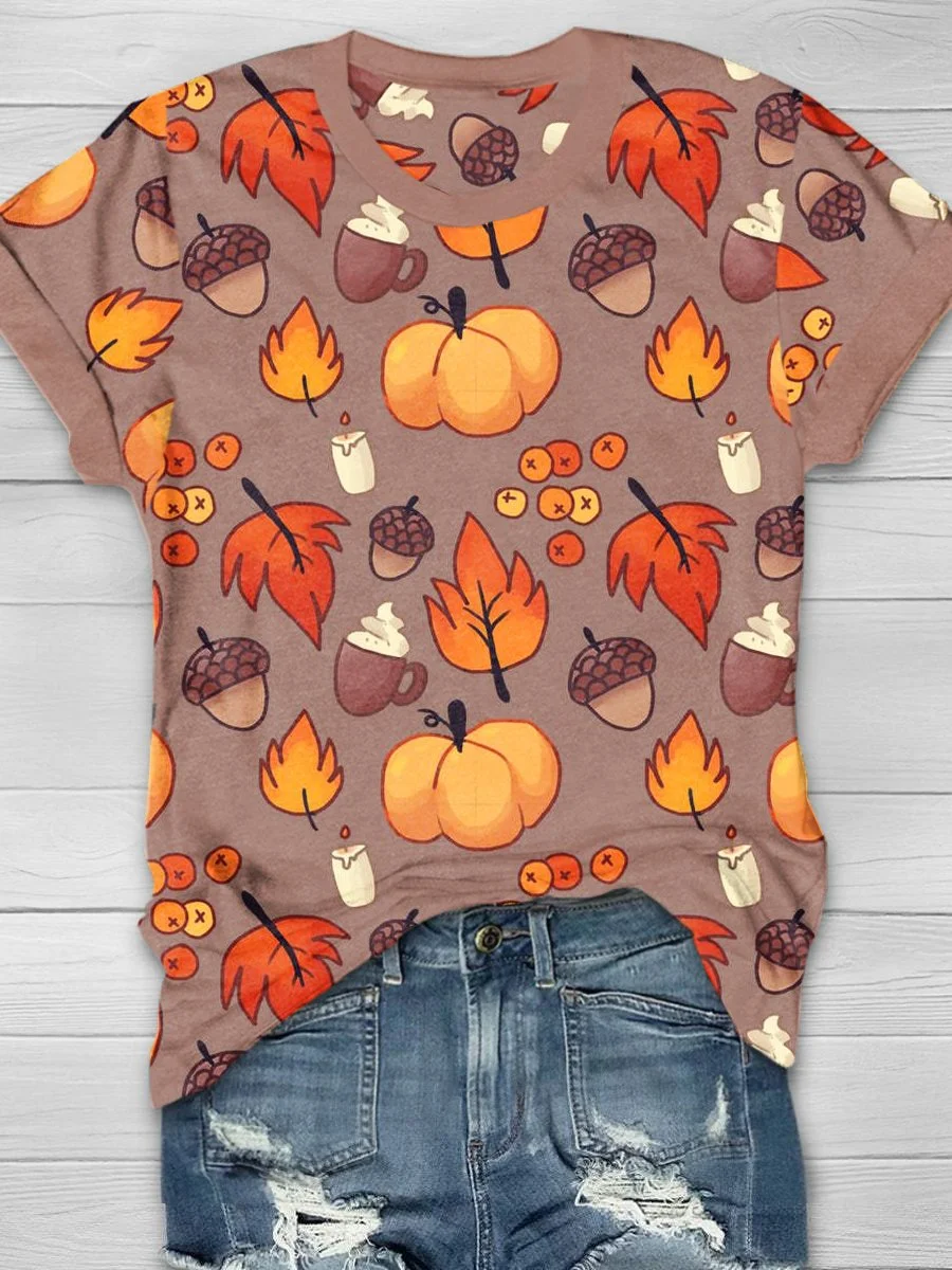 Autumn Maple Leaf by Magic pawed on Deviant Art T-Shirt