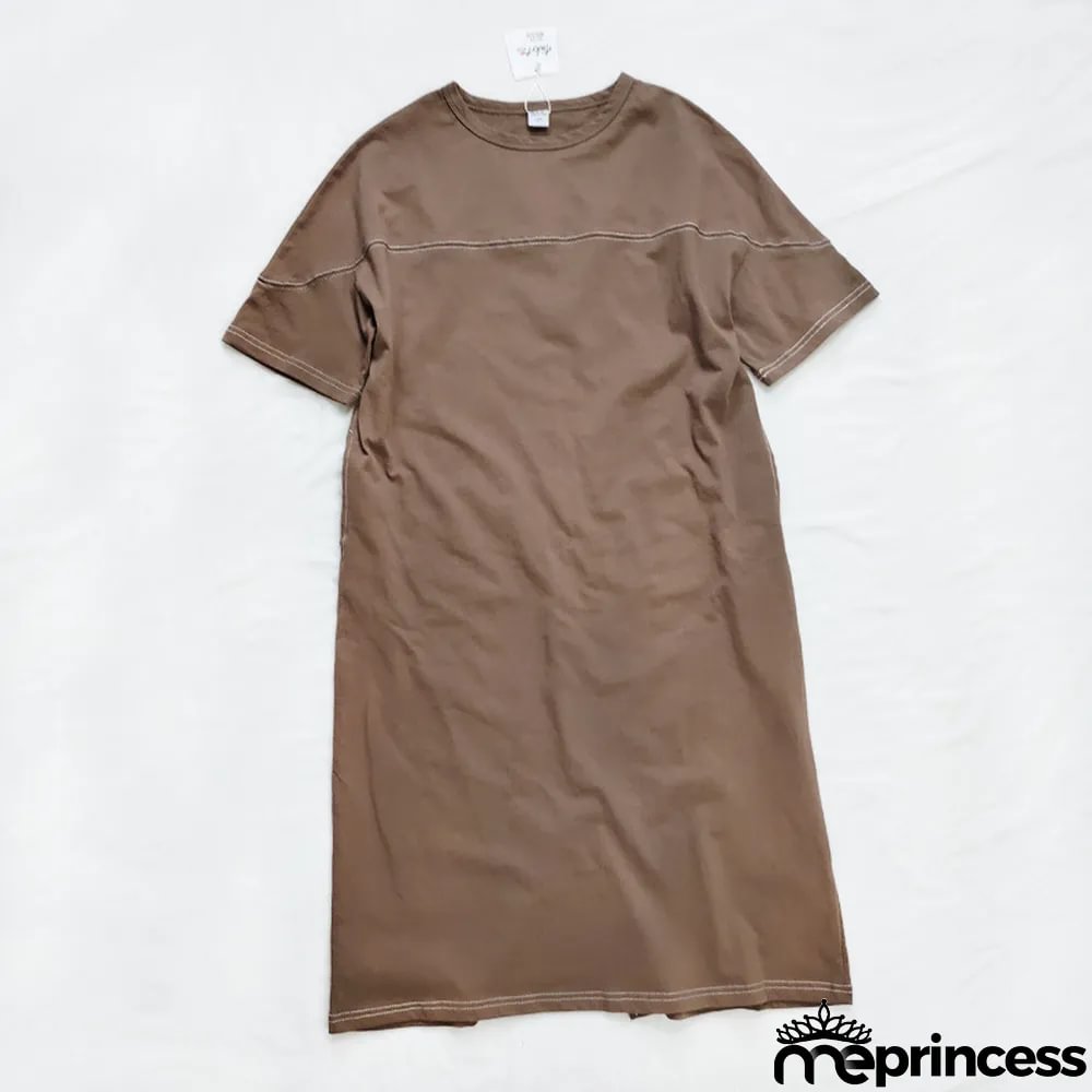 Parent-child Wear Girl Spring Summer Casual Loose Knitting Dress