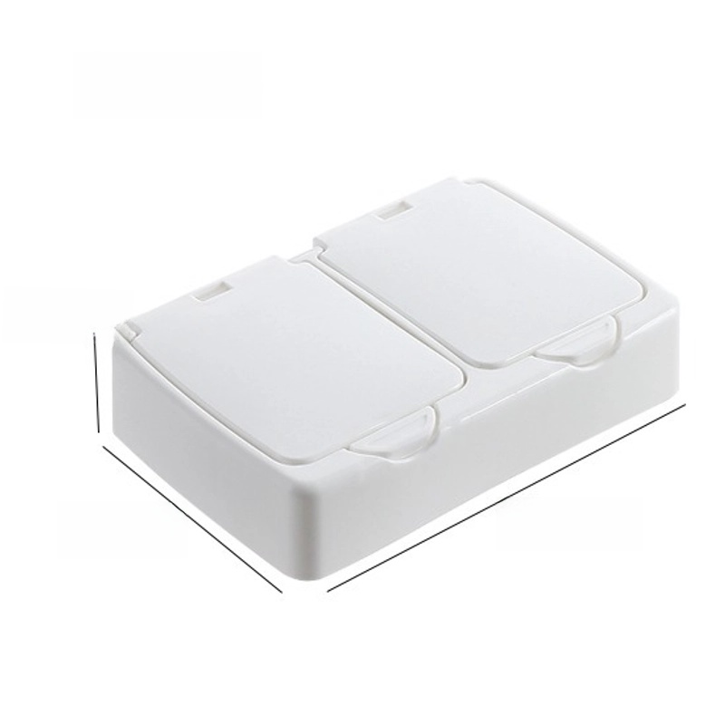 Desktop Storage Box Mini Elastic Window Cotton Swab Cosmetic Cotton Plastic Dustproof Student Sundries Organizing Box