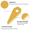 18Pcs Grass Cutter Blade Anti-rust for Bosch Indego 800 1000 1200 (Gold)