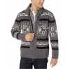 Men's Fashion Lapel Casual Jacquard Knit Sweater