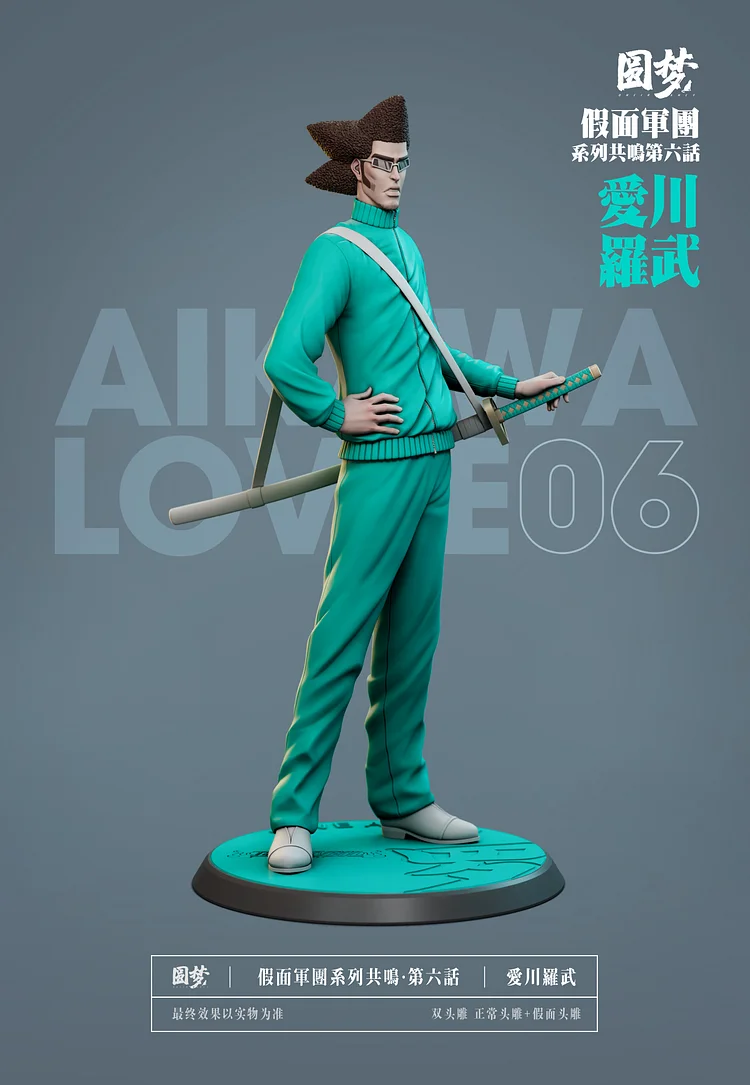 PRE-ORDER YuanMeng Studio - BLEACH - Aikawa Love & Rojuro Otoribashi Statue(GK)-
