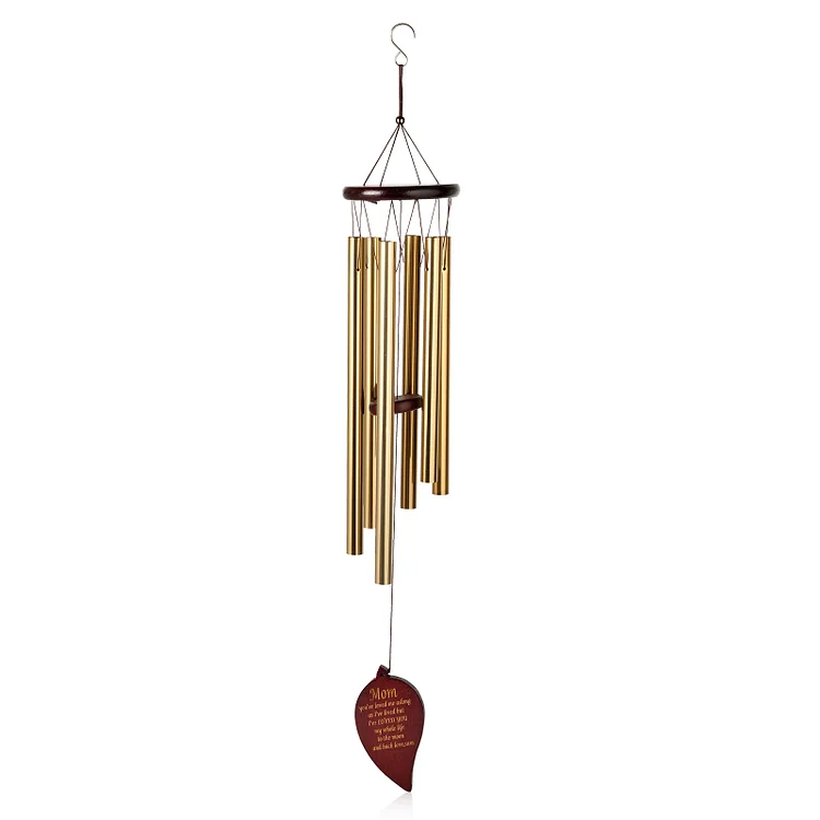 Personalized Memorial Wind Chimes with Engraving Outdoor Decoration for Family