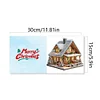 (US Only)6PCS DIY Diamond Art Greeting Cards Xmas House Congratulations Thank You Cards