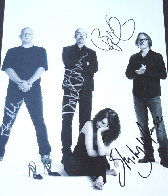 Garbage FULL Group Signed 11x14 inch Photo Poster painting Autographed Shirley Manson, Butch Vig