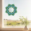 2pcs/set DIY Flowers Hanging Mirror Diamond Art Wall Door Decoration Kit
