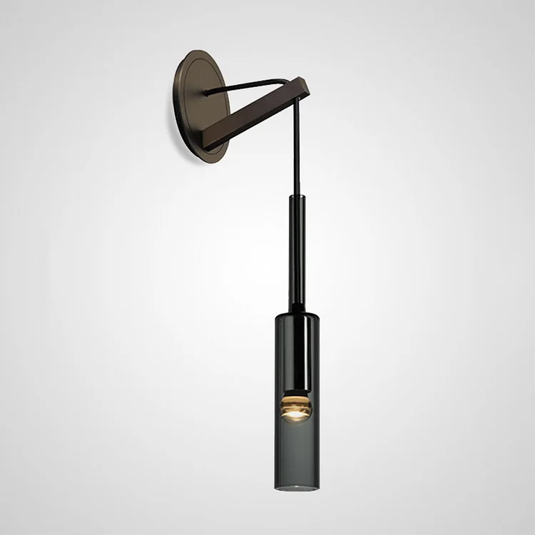 Postmodern Luxury Crystal Glass Wall Sconce With Wire Vjlight