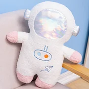Maxgamehouse 1pc 58cm Plush Rocket Astronaut Toy Stuffed Spaceship Throw Pillow Home Decor Birthday Gift Space Discovery Educational For Kids