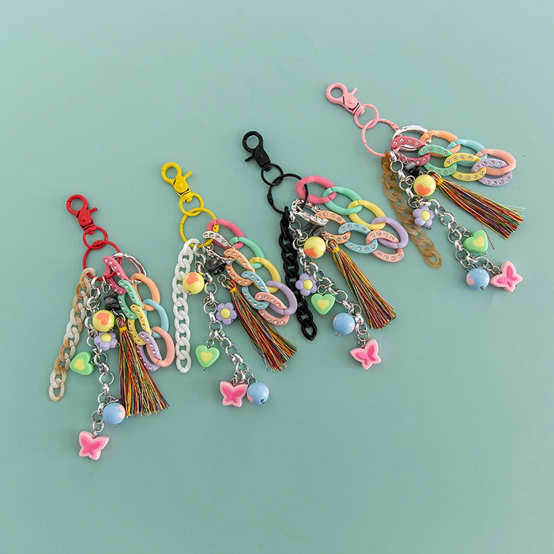 Arylic Flower Butterfly Bag Charms