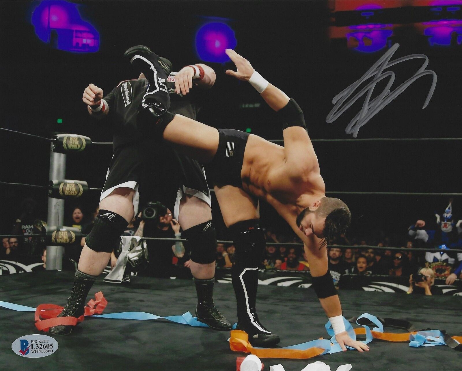 Flip Gordon Signed 8x10 Photo Poster painting BAS Beckett COA New Japan Pro Wrestling ROH Auto 2