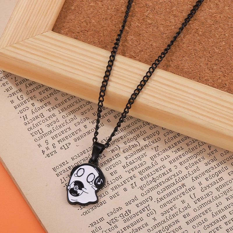 Cartoon Style Ghost Alloy Stoving Varnish Brooches