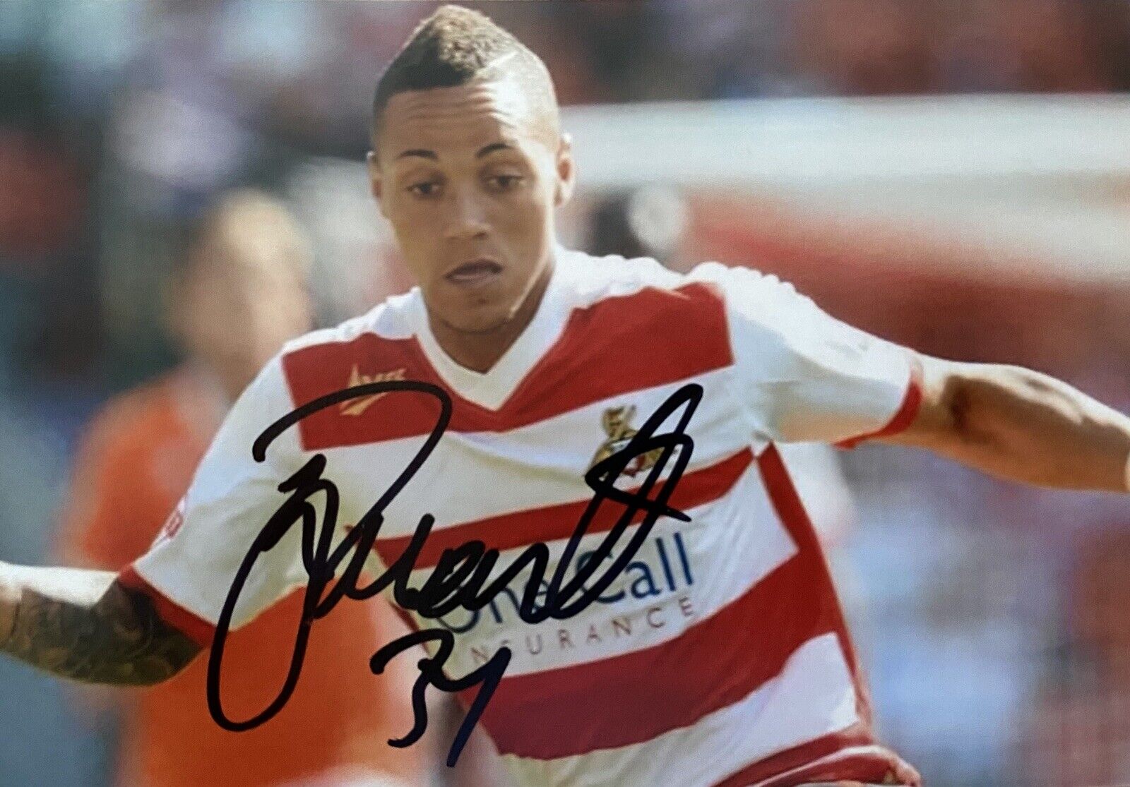 Kyle Bennett Genuine Hand Signed Doncaster Rovers 6X4 Photo Poster painting