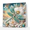 (Pre-Framed)Diamond Painting-DIY Crystal Rhinestone Dragonfly(25x25cm)