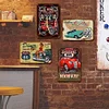 4PCS 66 Car - Metal Tin Signs Set(8*12Inch/12*16Inch) - Garage&Transport