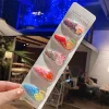 5PCS Colorful Drift Shimmers Transparent Barrettes Set for Kids