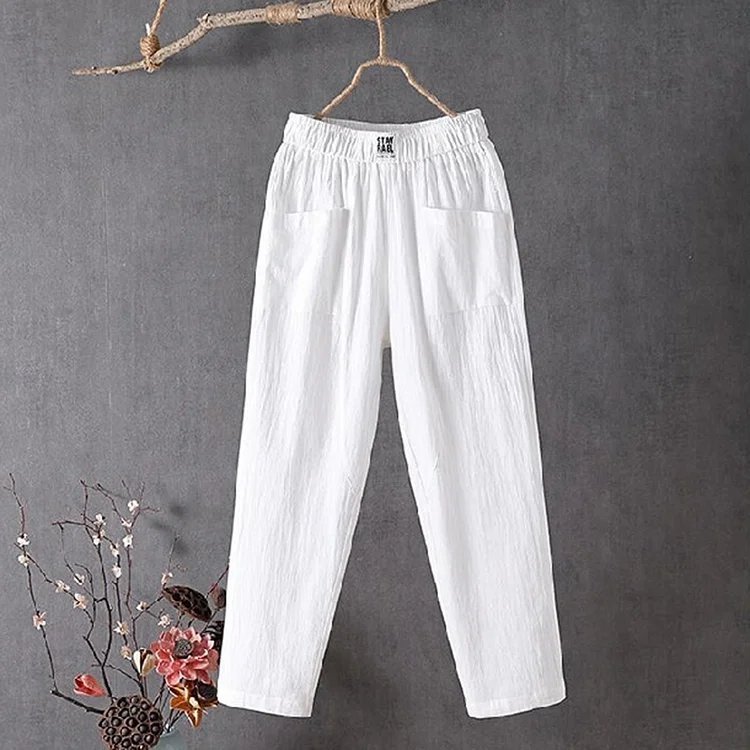 Solid Color Simple Loose Casual Pants