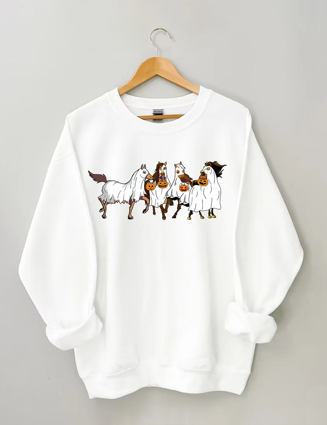 Halloween Horse Ghost Sweatshirt