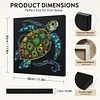 DIY Pre-Framed Turtle Button Art Canvas Kit