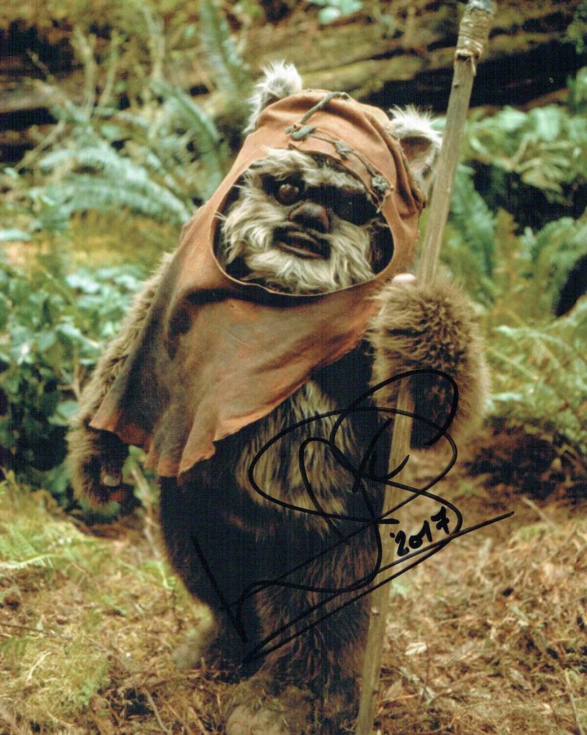 Warwick DAVIS SIGNED Autograph Photo Poster painting 1 AFTAL RD COA EWOK Wicket Star Wars