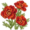 Flower Of Happiness - 14CT Stamped Cross Stitch 17*17cm/6.69*6.69in(Brand)
