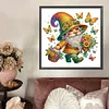 Peinture diamant de forme spéciale de gnome de fleur-30*30cm