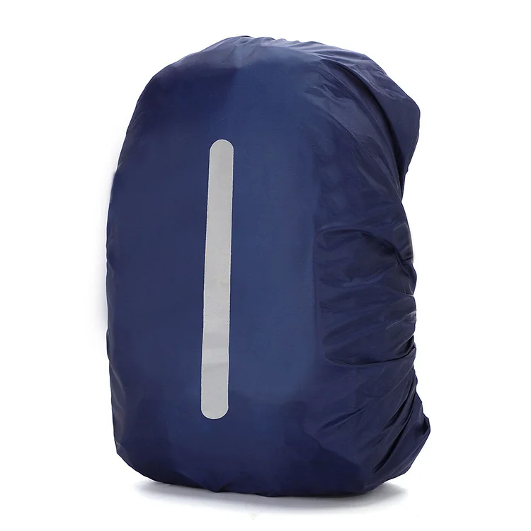 Reflective Waterproof Bag Rain Cover Outdoor Safety Covers (Dark Blue 30L)