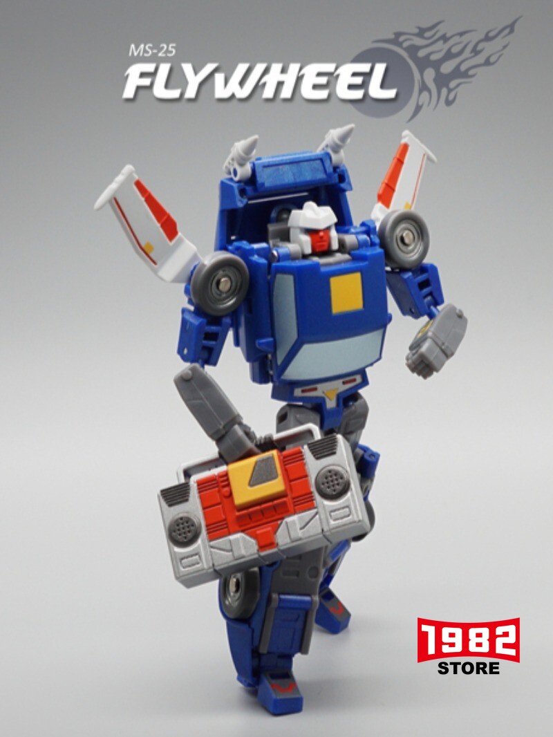 MFT MS-25 FLY WHEEL Mini Transformers Action Figure - Compact Model Premium Toys for Fans Poseable Figurine for Display Ideal Gift for Transformers Collectors