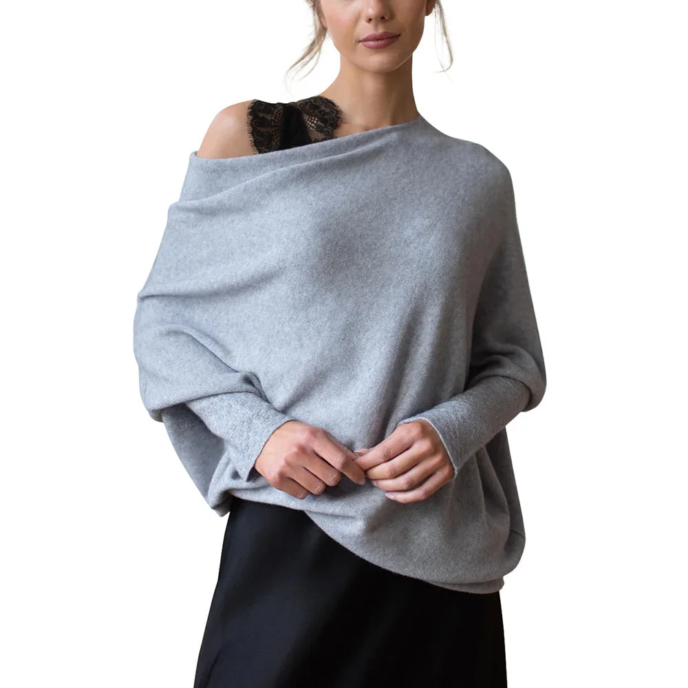 Uveng Color Round Neck Long Sleeve Sweaters