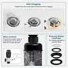 3In1 Bathroom Sink Drain Kit Flexible P-Trap Drain Pipe Replacement with Pop Up Stopper Expandable Flexible Downspout Pipe Anti Odor Filter Water Pipes