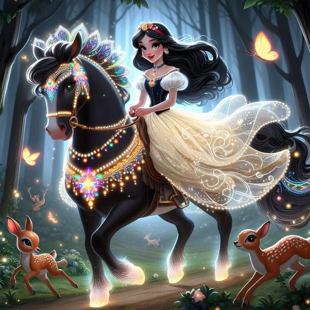 Diamond Painting - Full Round Drill - Princess Snow White(Canvas|40*40cm)