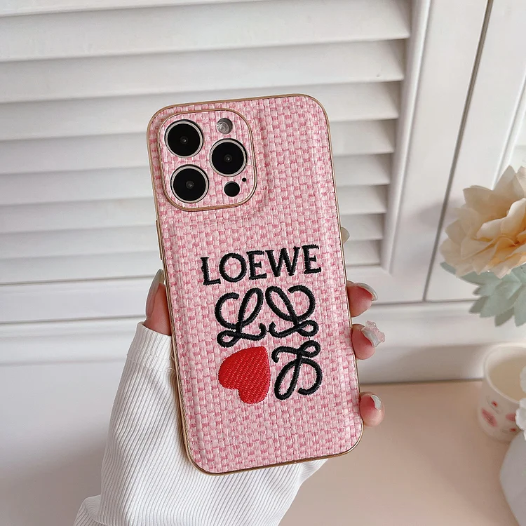 Luxurious LOEWE Woven Heart IPhone Case