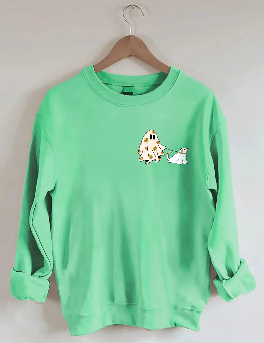 Сute Ghost Dog Halloween Sweatshirt