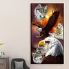 (40*70cm)Eagle Wolf - Full Round Drill Diamond Painting