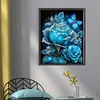 Blue Rose - 11CT Stamped Cross Stitch 40*50cm